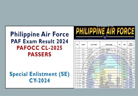 philippine air force exam